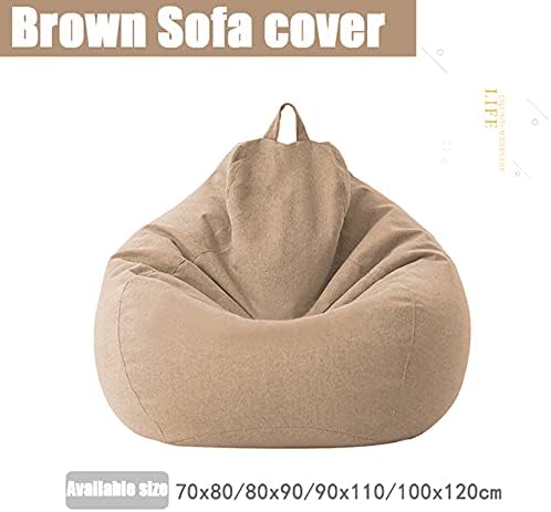 Housse de pouf poire élégante et ergonomique — 80x90 cm, 100x120 cm