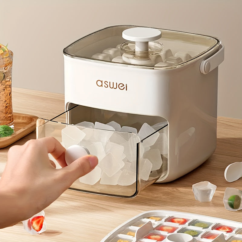 Máquina de gelo compacta FrostMate para bancada – Produção rápida de cubos de gelo