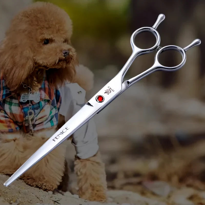 Professional Straight Pet Shears — 7.0, 7.5 & 8.0 Inch Sizes