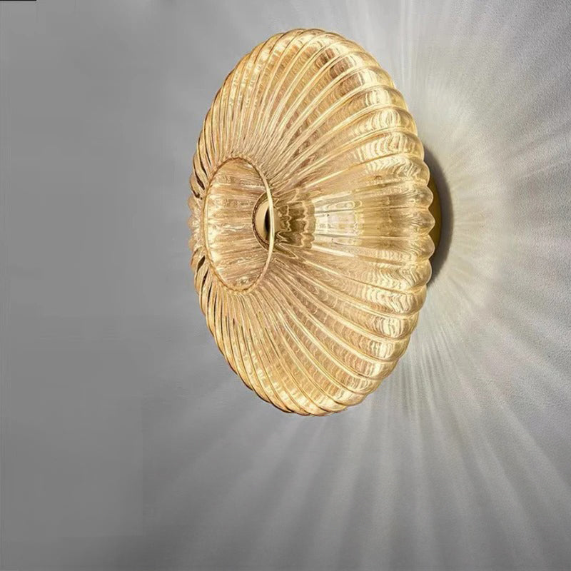 Applique murale en verre Garduru — Options de lumière chaude et froide, design raffiné et élégant