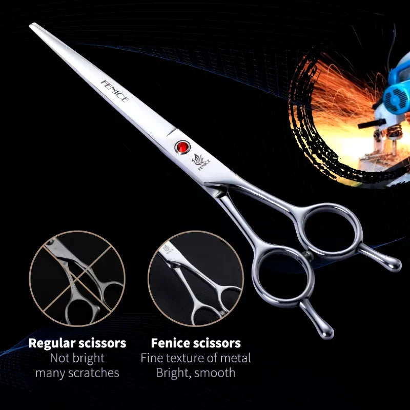 Professional Straight Pet Shears — 7.0, 7.5 & 8.0 Inch Sizes