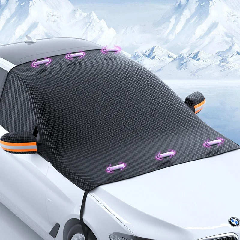 Cubierta magnética duradera y compacta para parabrisas de automóvil — Base magnética segura