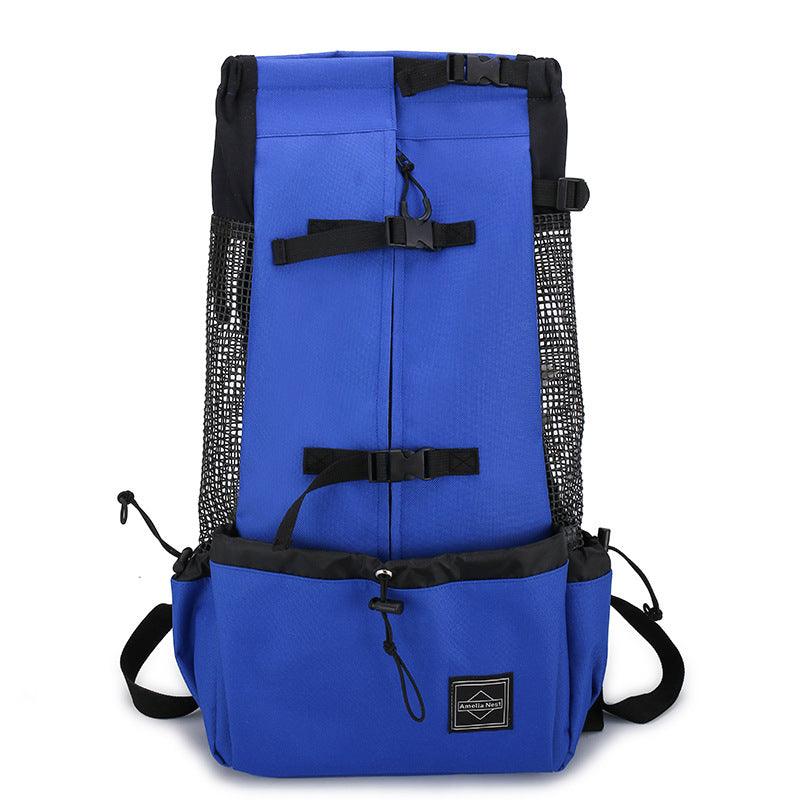 Mochila transportadora para perros de doble hombro - correas acolchadas y arnés seguro