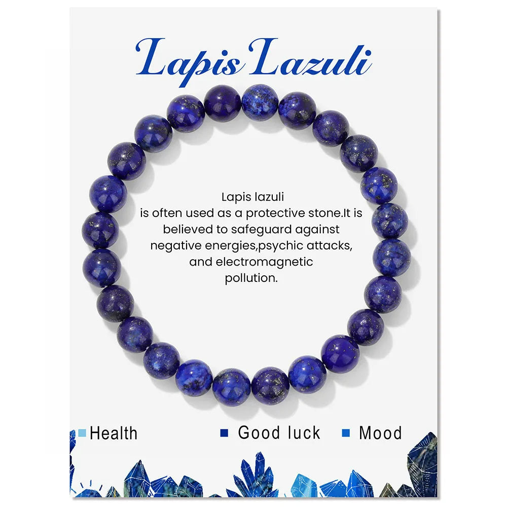 Aria-armbånd med naturlige krystaller til energihealing