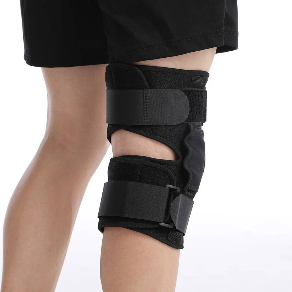 TitanGuard Dual Hinge ACL-kniebrace — Patellastabilisator met open knieschijf en ademende ventilatie