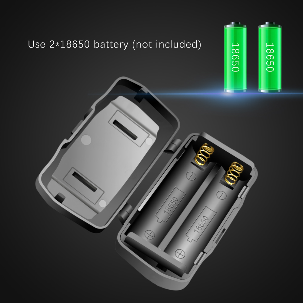 Lampe frontale LED rechargeable puissante - modes d'éclairage blanc, rouge et vert, chargement USB, fonctionnement sur batterie