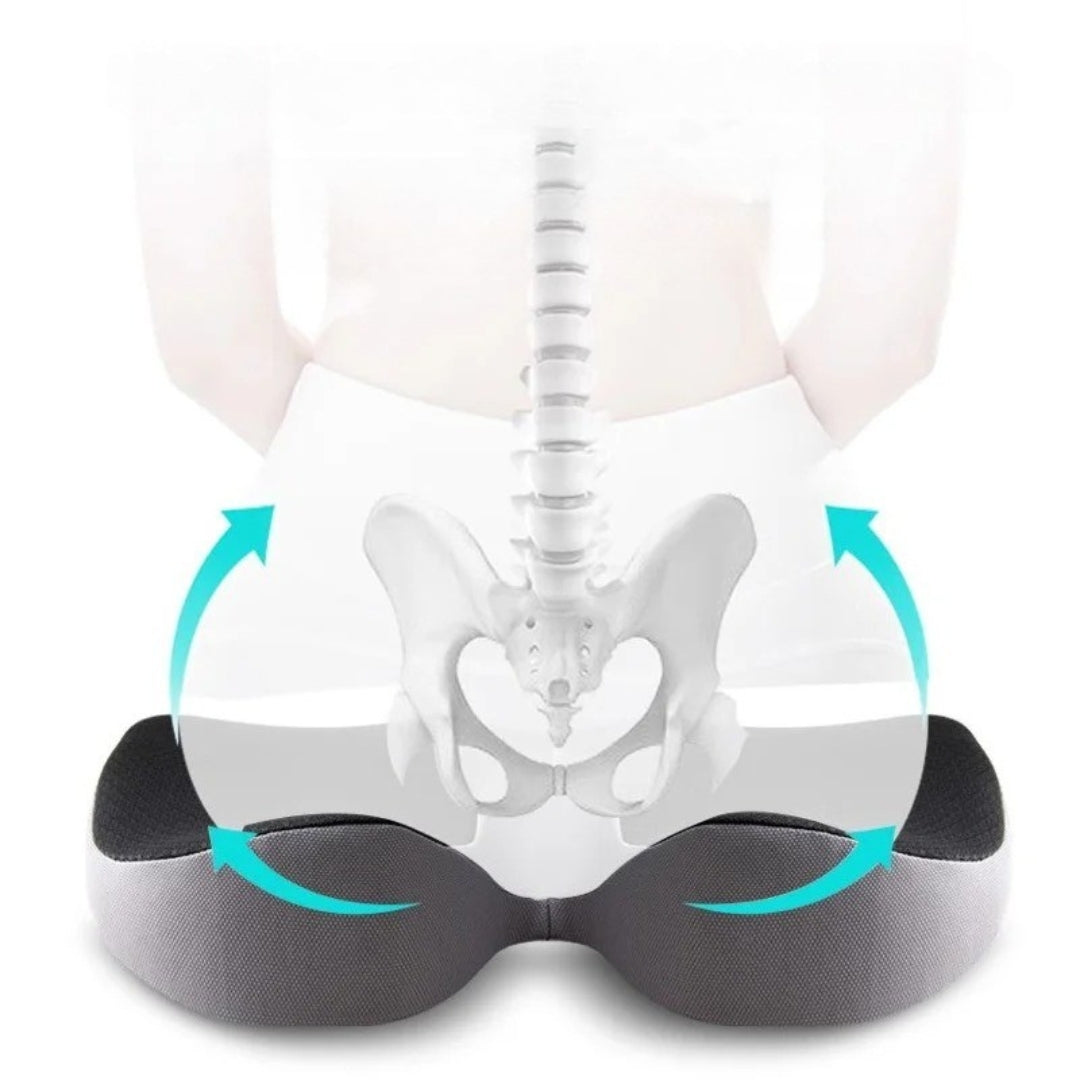 Orthopedic Car Seat Cushion – Contoured Comfort and Anti-Slip Bottom