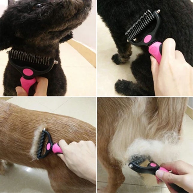 Escova de higiene para animais — design para libertar os emaranhados