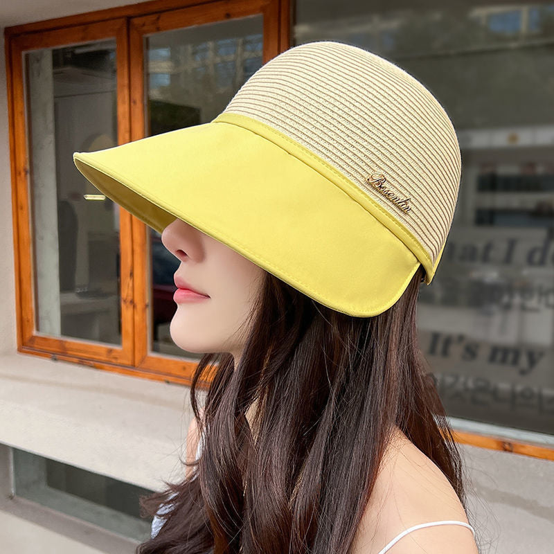 Cappello da sole da donna con ampia tesa e protezione UV