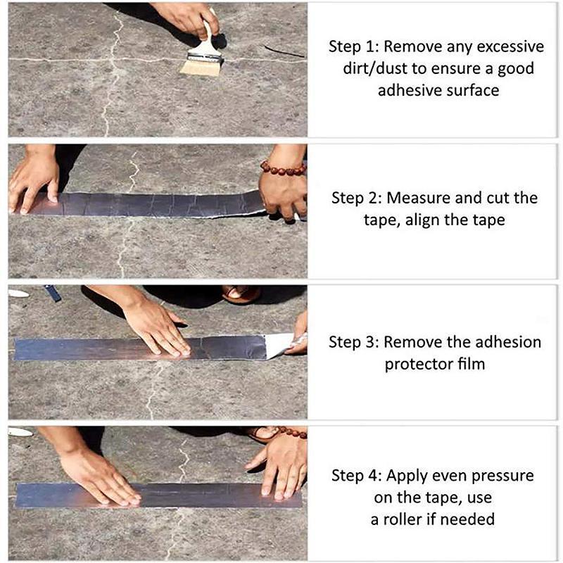 Nastro impermeabile in gomma butilica, adesione super resistente