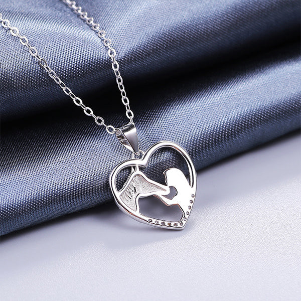 Girl and Horse Pendant Necklace