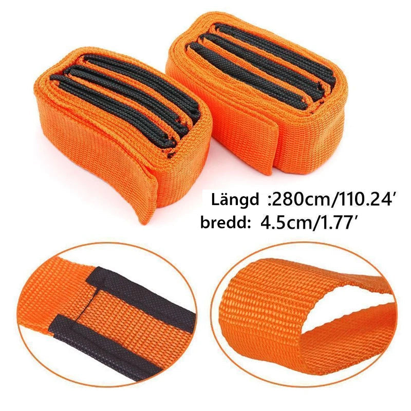 Correas ajustables para mover y levantar muebles — paquete de 2, 2.7 metros