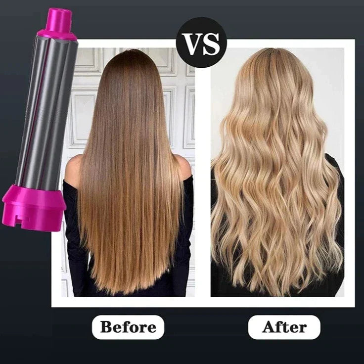 Modelador de cabelo 5 em 1 – modelador automático, secador e escova alisadora com efeito Coanda