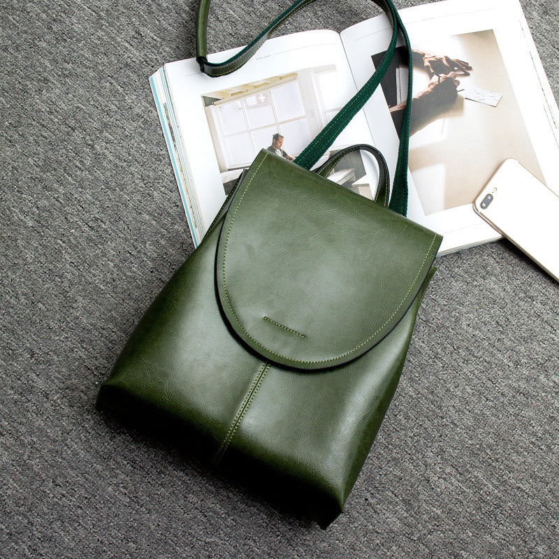 LuxeLeather Women’s Sustainable Leather Backpack – Versatile Structure, Trendy Silhouette, Practical Everyday Design