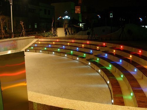 Fvtled 10-pakning RGB LED-lys for utendørs terrasse — vanntett IP67, lavspenning, 0.5W flerfarget