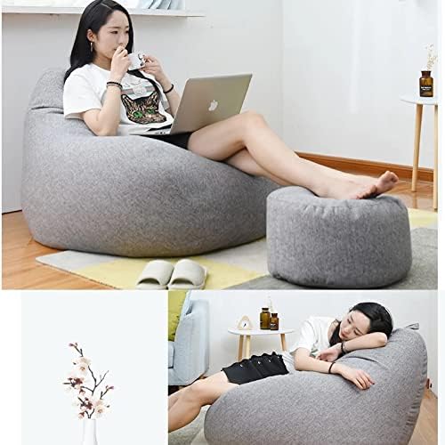 Housse de pouf poire élégante et ergonomique — 80x90 cm, 100x120 cm