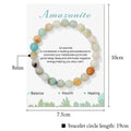 Aria-armbånd med naturlige krystaller til energihealing
