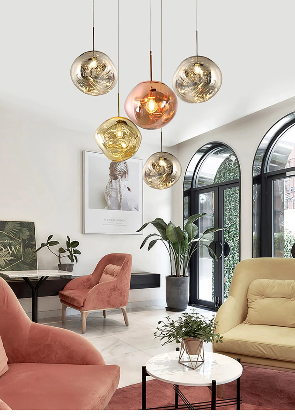Lámpara colgante ChicGlow — luz LED de lujo