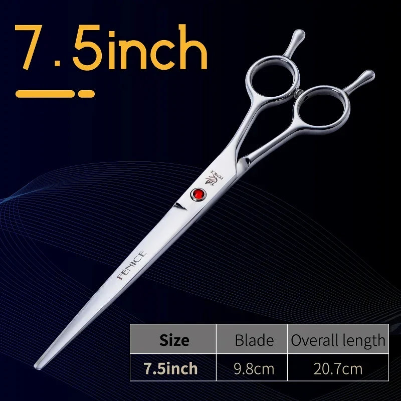 Professional Straight Pet Shears — 7.0, 7.5 & 8.0 Inch Sizes
