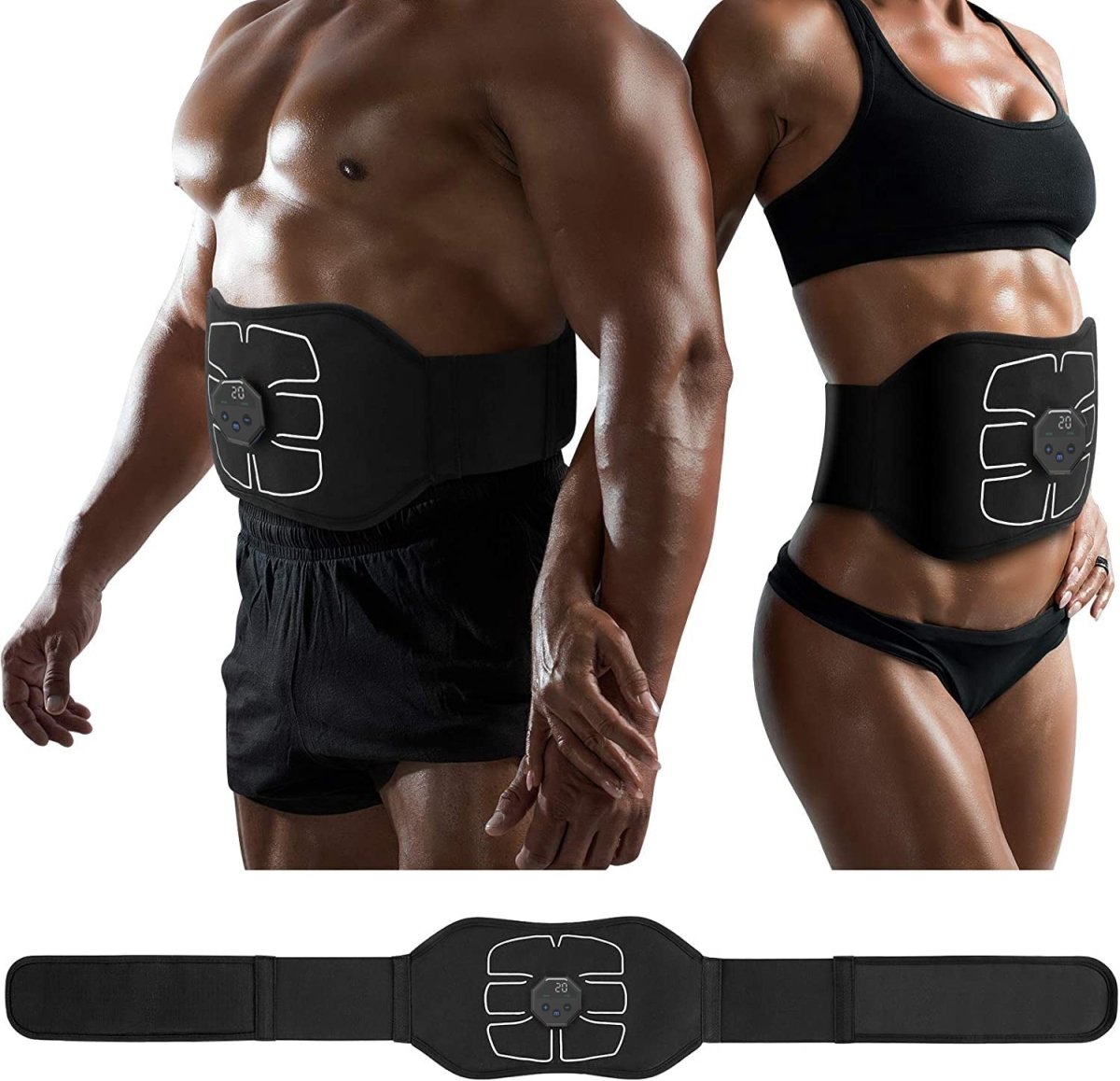 FlexTone Sculpt EMS-tränare för magmuskler — 15 minuters stärkande träning av bålen