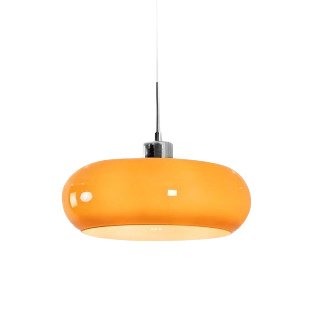 30cm Glass Pendant Lamp — Nordic Retro Bauhaus Style