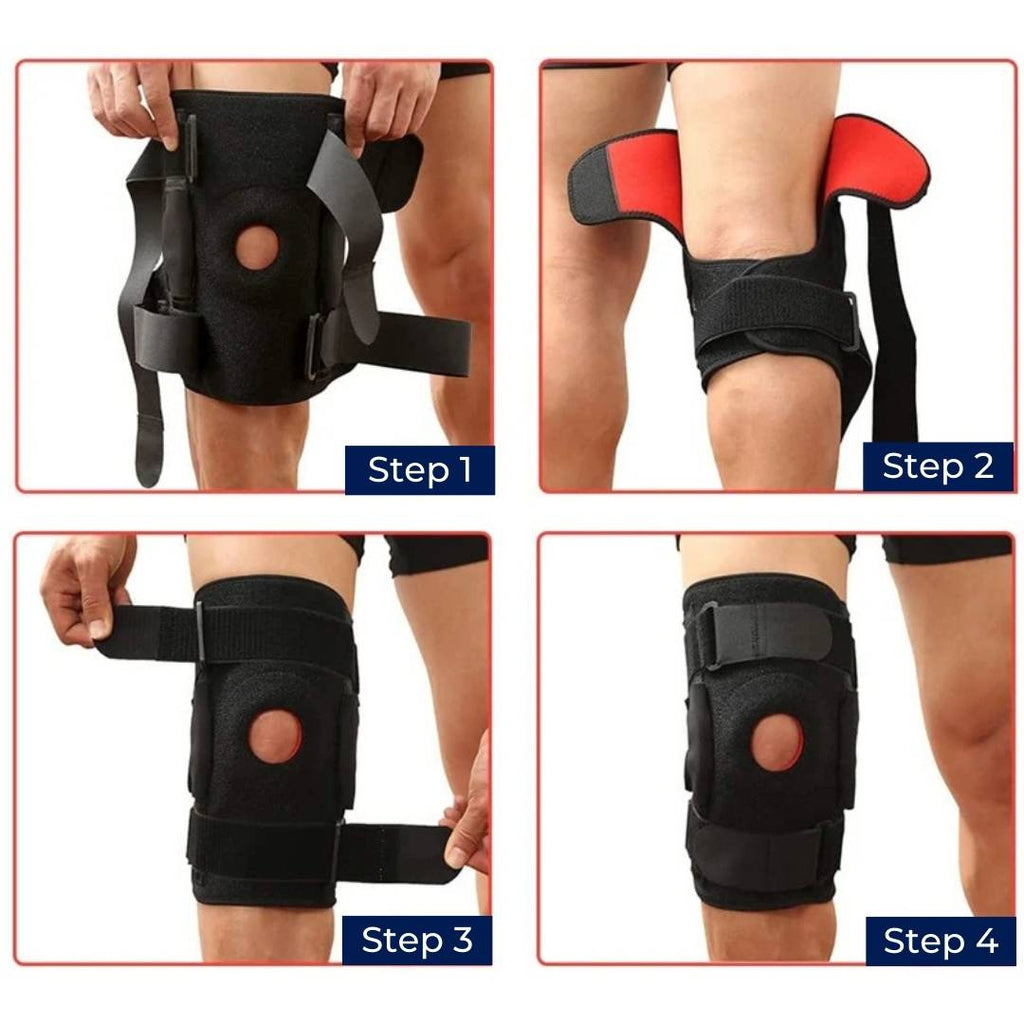 TitanGuard Dual Hinge ACL-kniebrace — Patellastabilisator met open knieschijf en ademende ventilatie