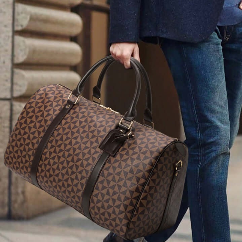 Westman Hochwertige Unisex-Reisetasche aus Leder — stilvolle Weekender-Tasche
