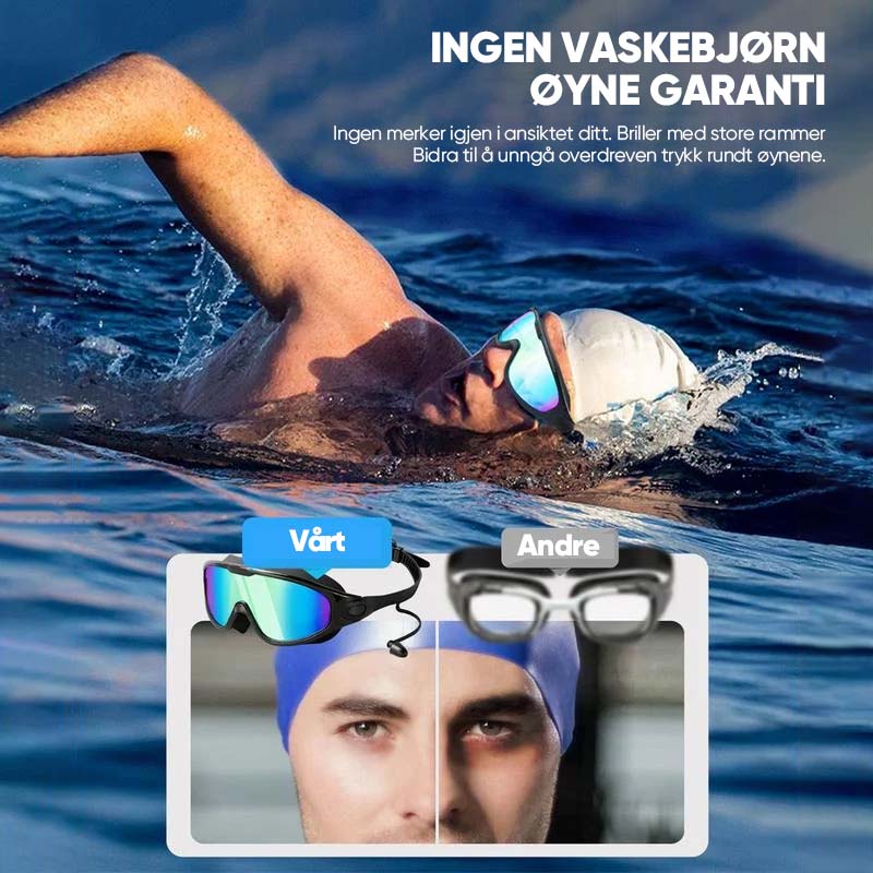 Anti-dug-svømmebriller til konkurrencesvømning