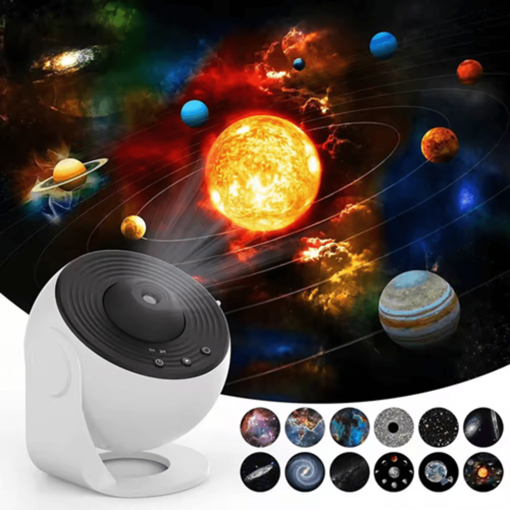 HD Starry Sky Projector — 13 Galaxy Discs, Auto Timer, Quiet
