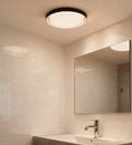 Lámpara de techo LED nórdica de diseño redondo para baño | boxzora