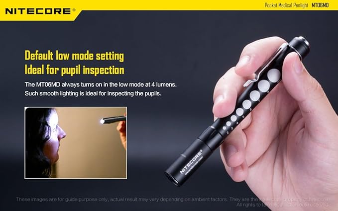 Nitecore MT06MD medizinische Stiftlampe – 180 Lumen, CRI 90+