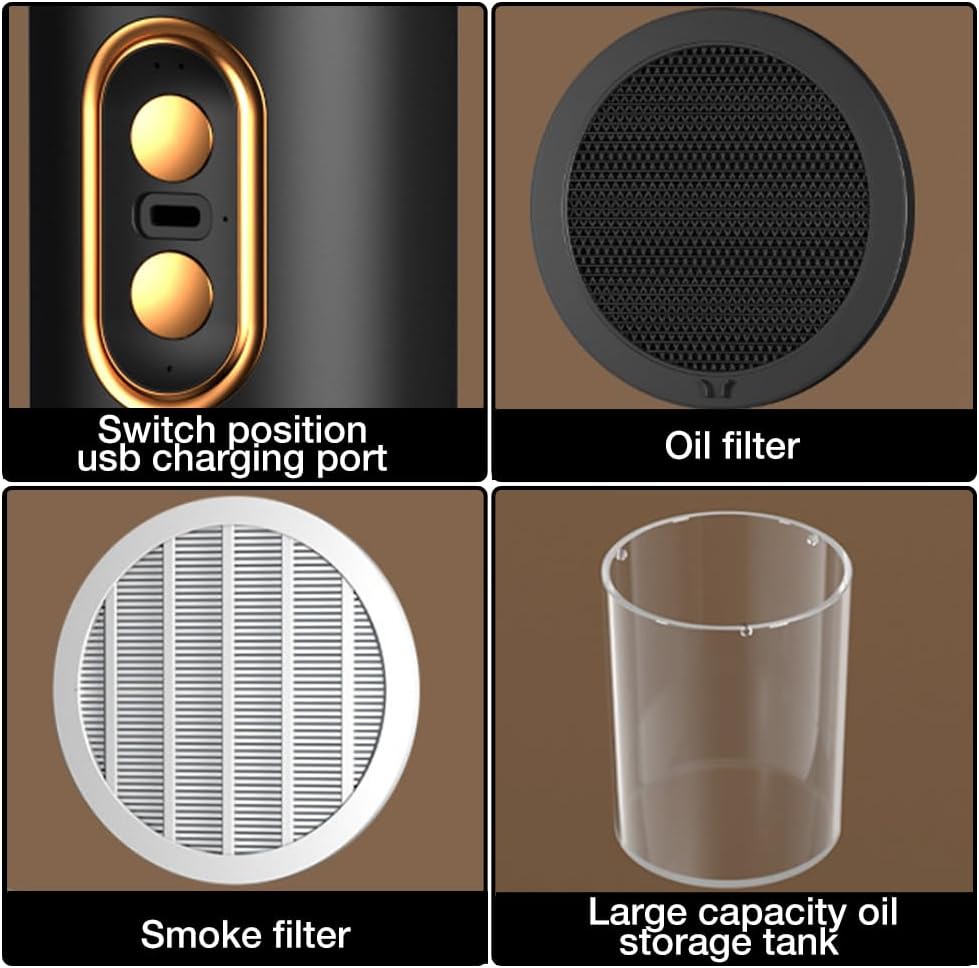 AetherVent Powerful Rechargeable Fume Extractor — Portable Kitchen Hood