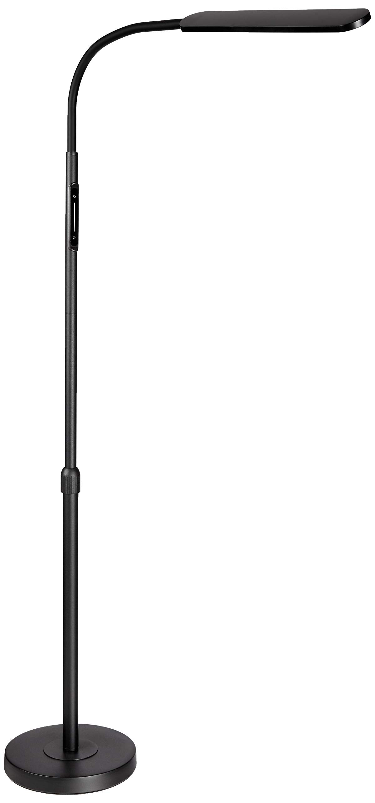 Regulowana lampa podłogowa LED Nxone, czarna — bezstopniowa regulacja jasności, 4 kolory, nowoczesna lampka do czytania