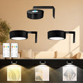 Arixinks 3 Pack Battery Powered LED Picture Lights — Dimmable, 3 Light Colors, Remote Control