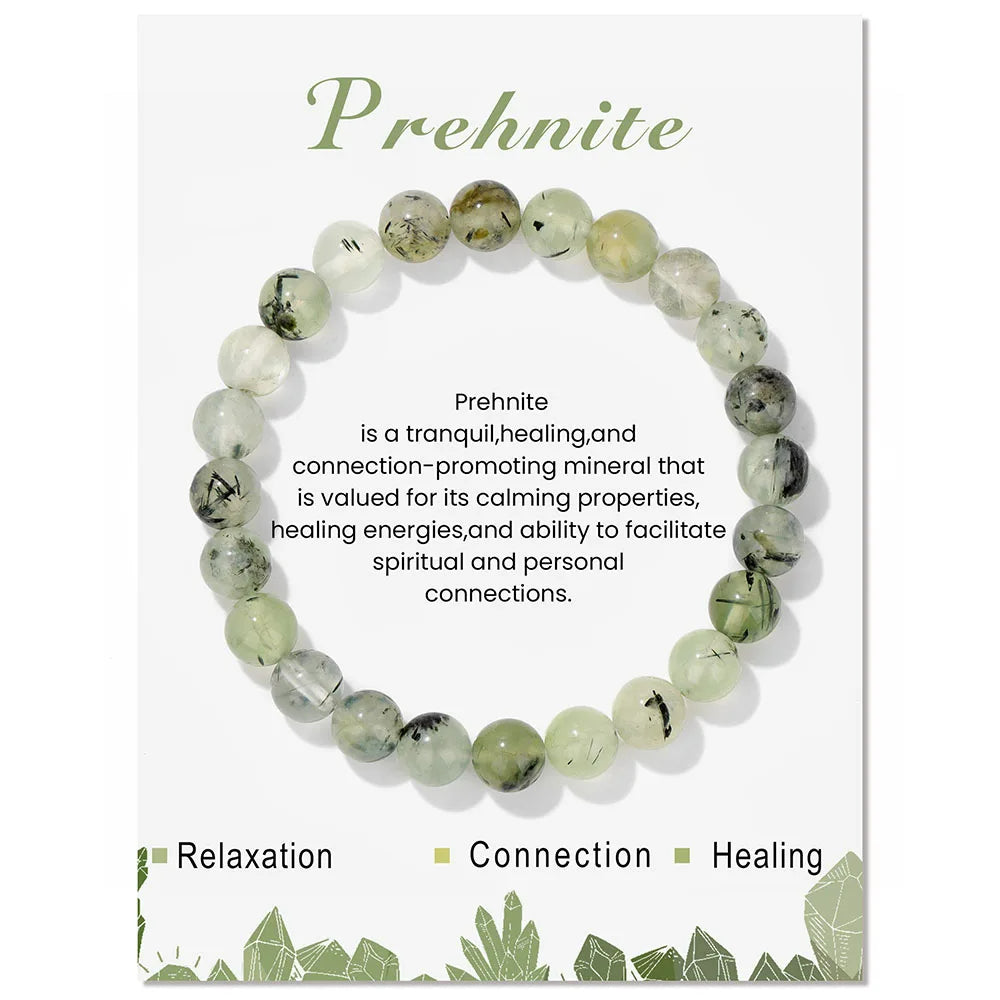 Aria-armbånd med naturlige krystaller til energihealing