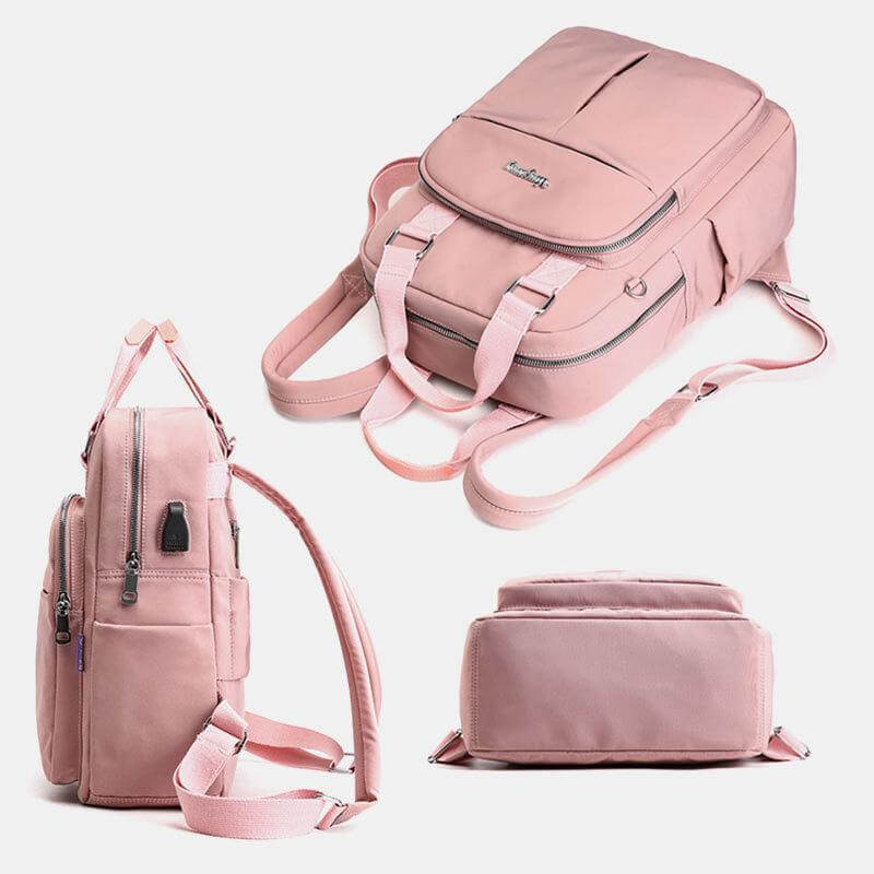Waterproof Multifunction Backpack – Durable Exterior, Integrated USB Charging Port