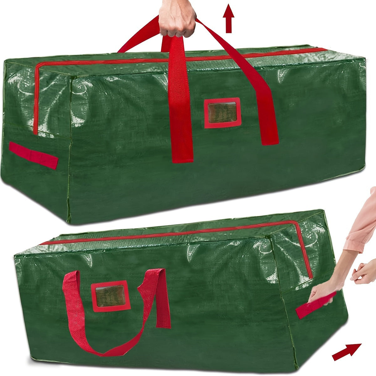 TreeTote תיק אחסון גדול – פוליאסטר עמיד למים ועמיד, מתאים לעצים בגובה 7–9 רגל