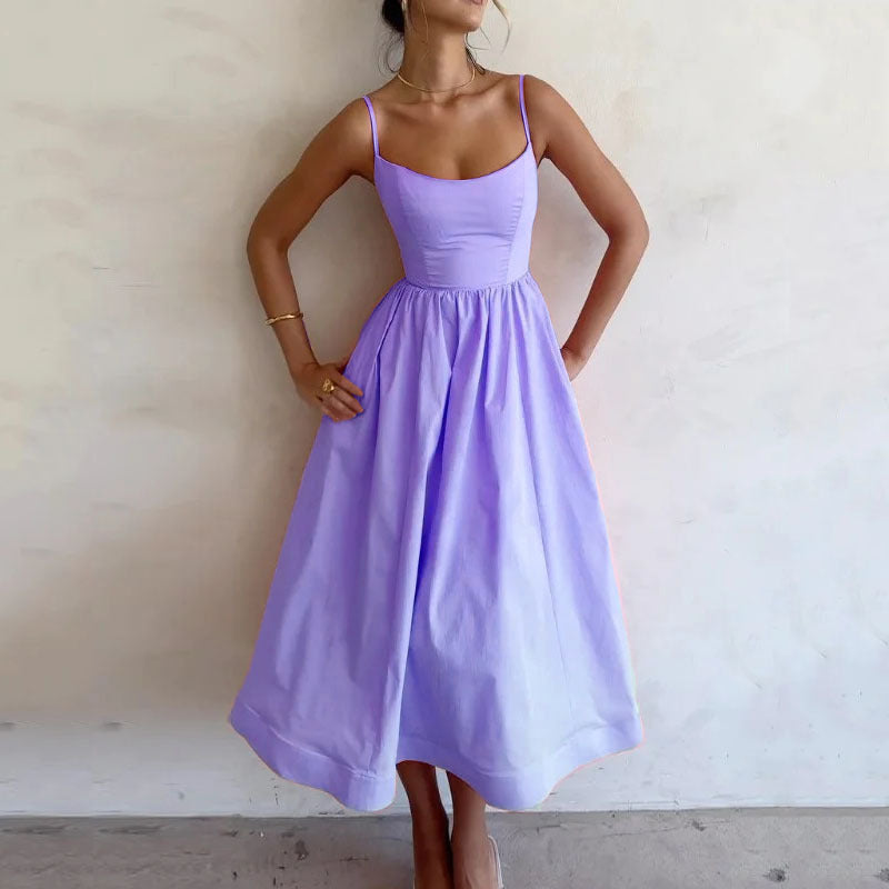 Robe Bretelles – Imprimé Frais & Silhouette Flatteuse