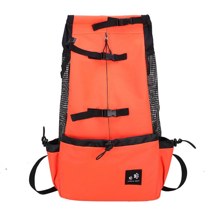 Mochila transportadora para perros de doble hombro - correas acolchadas y arnés seguro