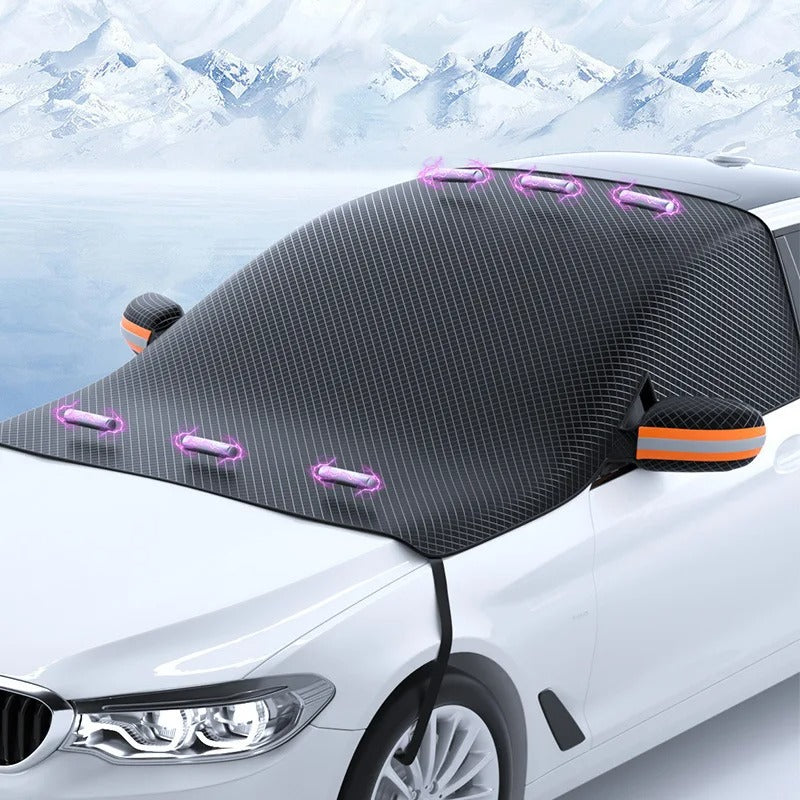 Cubierta magnética duradera y compacta para parabrisas de automóvil — Base magnética segura