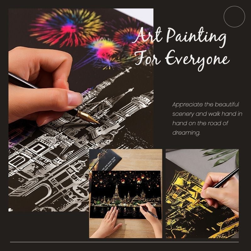 Splendid Magic Scratch Art — Smudge-Free, Non-Toxic Drawing Sheets
