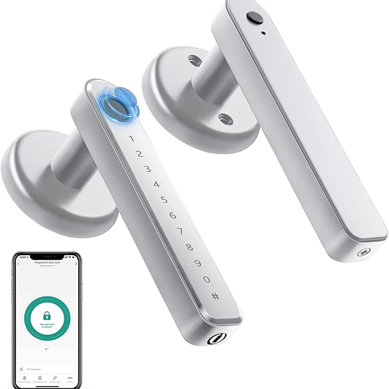 FingerLocker Electronic Room Lock — 35–50 mm Door Thickness, 60 mm Backset