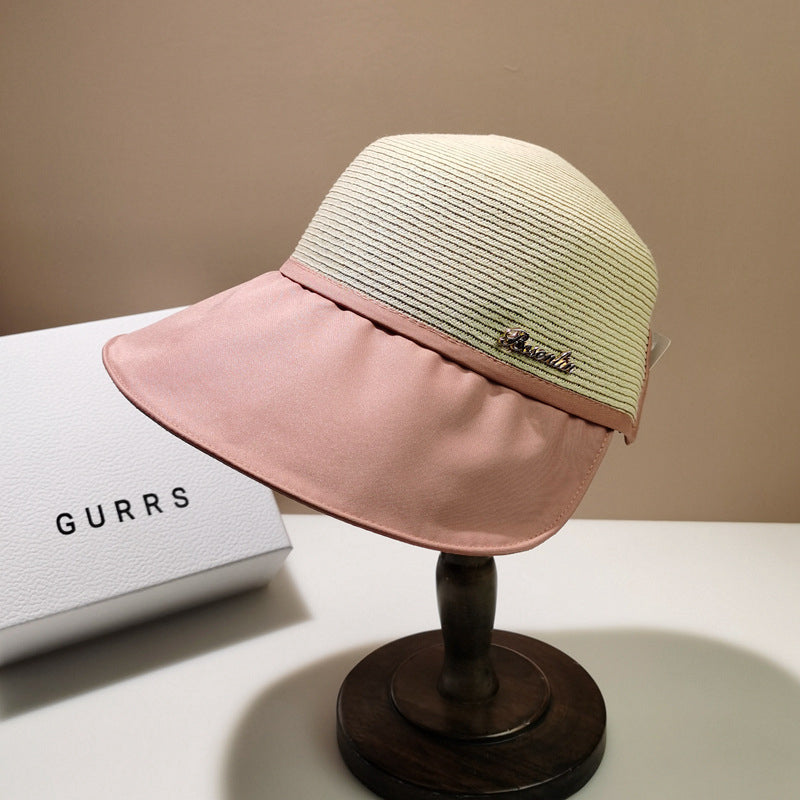 Cappello da sole da donna con ampia tesa e protezione UV