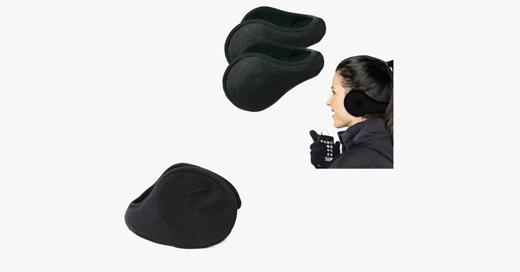 Fleece Earmuff Pair — 9cm Ear Pads, 34cm Head Circumference