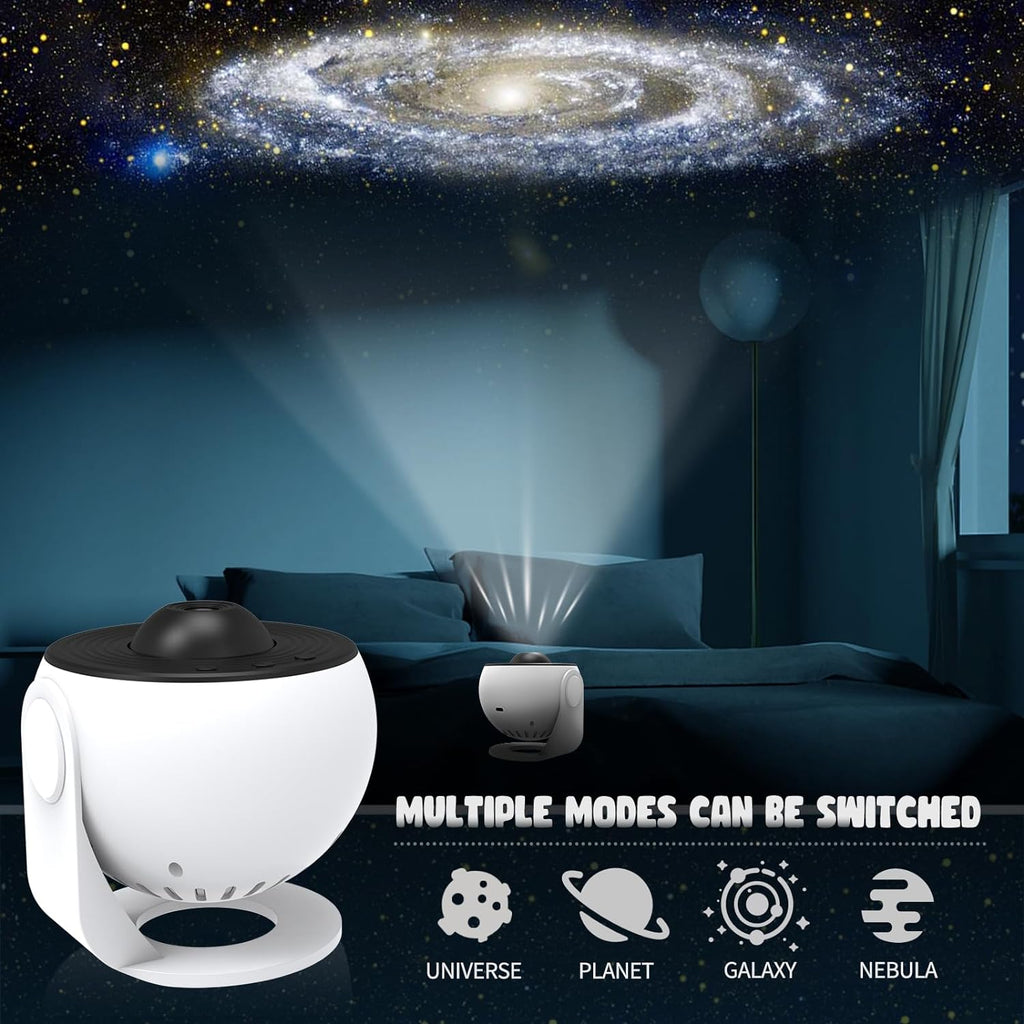 Proiector de planetariu 360° — setări reglabile pentru luminozitate și culoare