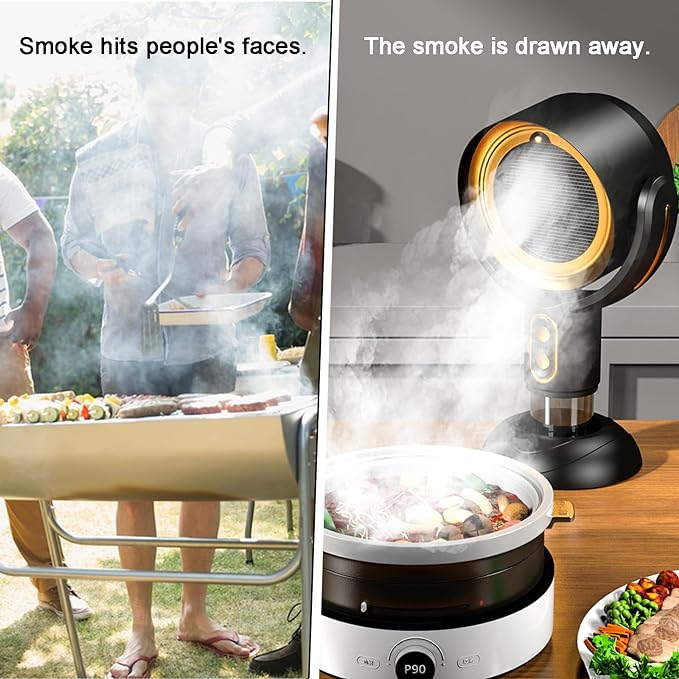 AetherVent Powerful Rechargeable Fume Extractor — Portable Kitchen Hood