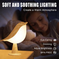 Vquand 2-Pack Bird Desk Lamp — Rechargeable Kids Night Light, Touch Sensor, 3 Color Modes