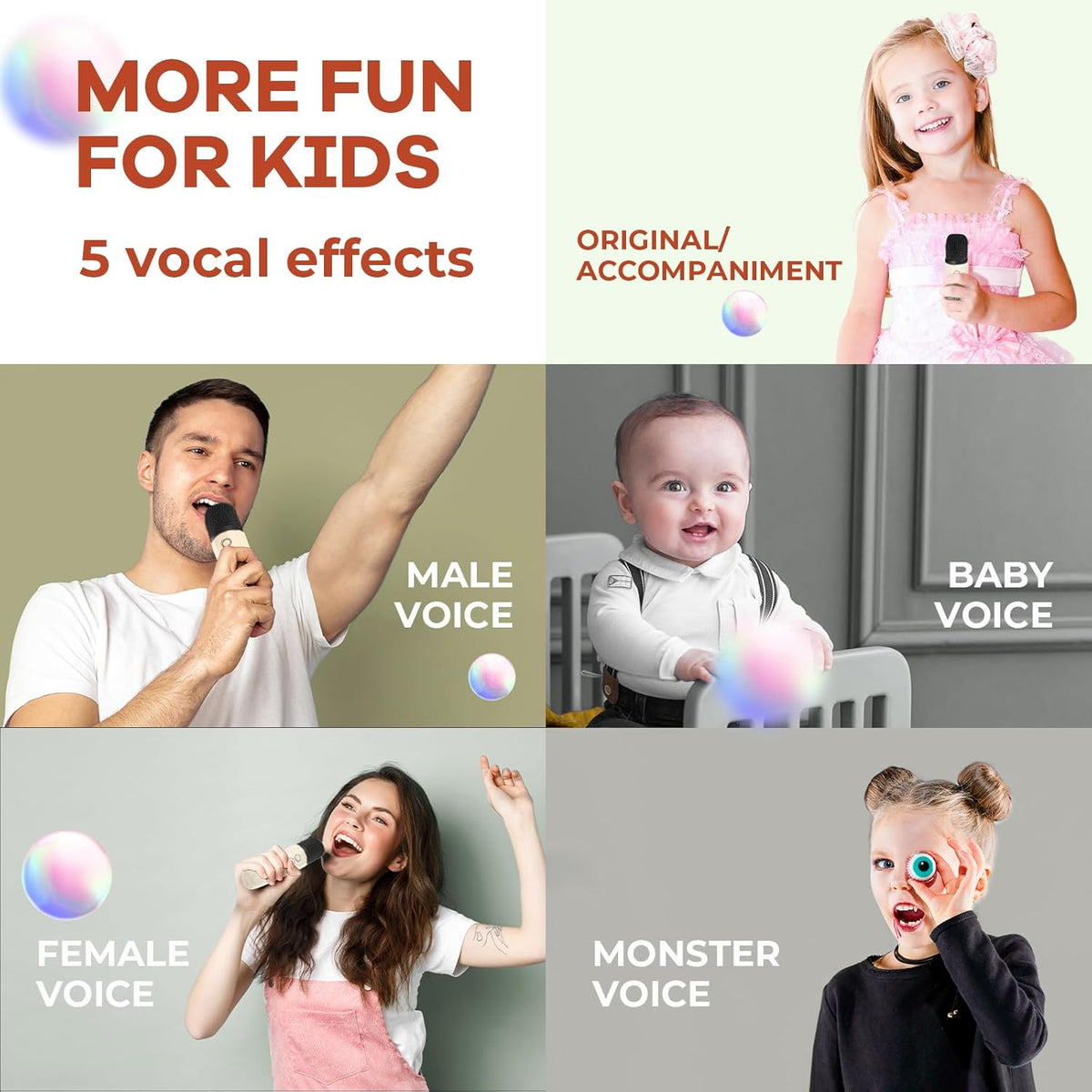 Przenośny minikaraoke Veylo — głośnik Bluetooth, 2 mikrofony bezprzewodowe
