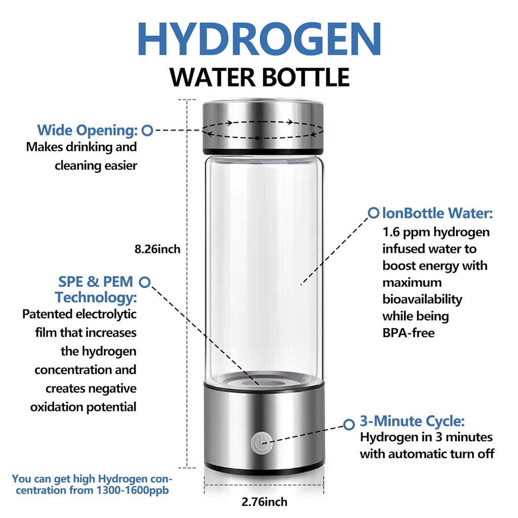 Sticlă de apă HydroPro pentru infuzie cu hidrogen