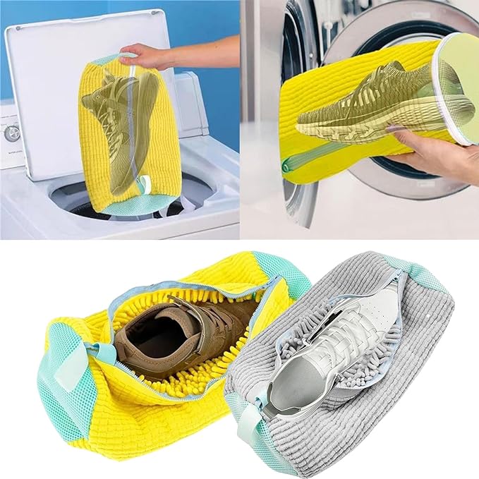Durable Water-Repellent Shoe Wash Bag — Protective Laundry Cycle Cover